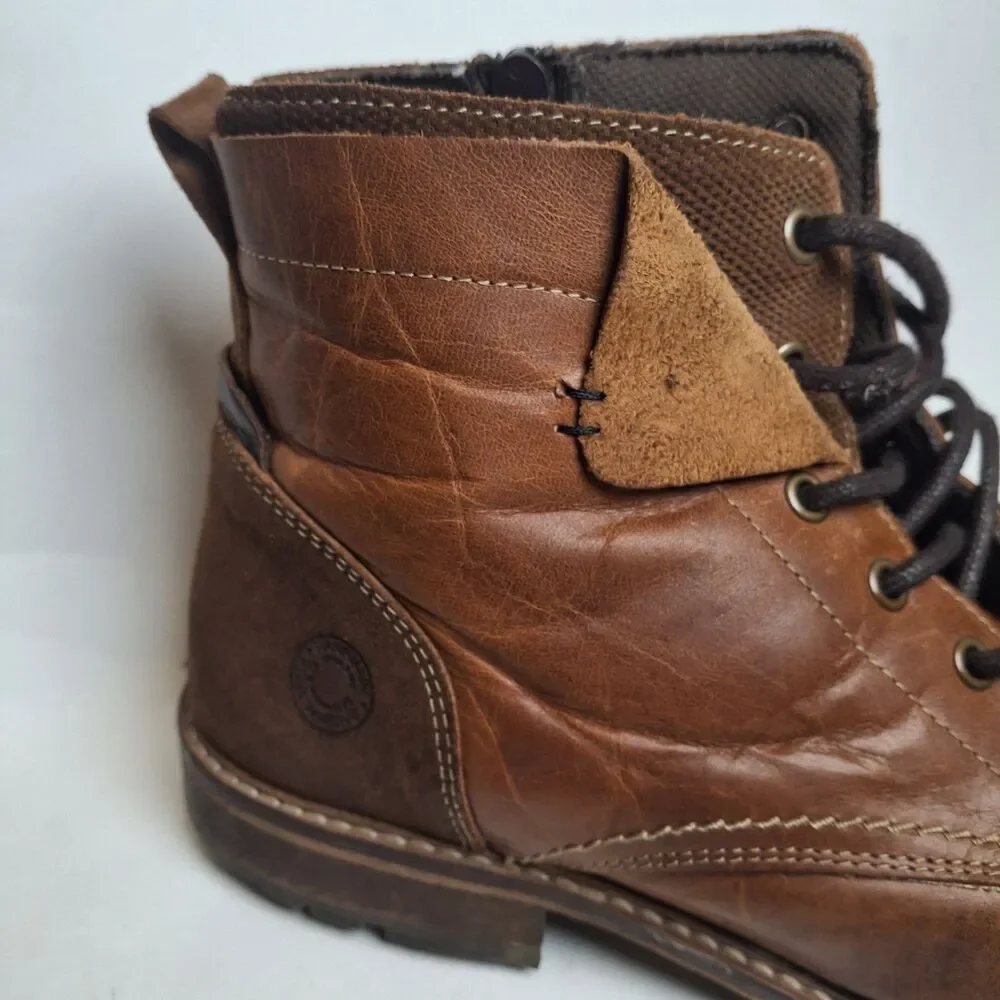 Bull Boxer Kelden Chukka Leather Suede Boot Handmade Men 12 /45 Brown Mid Ankle